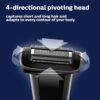 Philips Bodygroom 7000 Series, Showerproof Groin and Body Trimmer for Men, Precise Body Grooming, Adjustable Comb, Safe Even Below The Belt, 80 Min. Runtime, Model BG7040/42