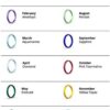 Enso Rings Halo Birthstone Silicone Ring – Minimalist Stackable Wedding Engagement Band – – 2.54mm Wide, 1.5mm Thick