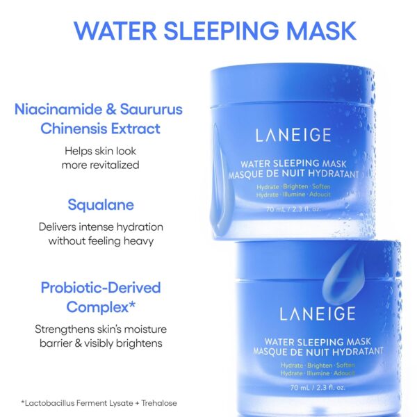 LANEIGE Water Bank Blue Hyaluronic Moisturizer: Barrier-Boosting Hydration, Squalane, Ceramide, Dermatologist-tested
