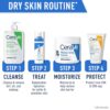 CeraVe Hydrating Cream To Foam Cleanser, Makeup Remover Face Wash For Dry Skin, Foaming Facial Cleanser With Hyaluronic Acid, Normal To Dry Skin, Fragrance Free & Non Comedogenic, 8 Fluid Ounces