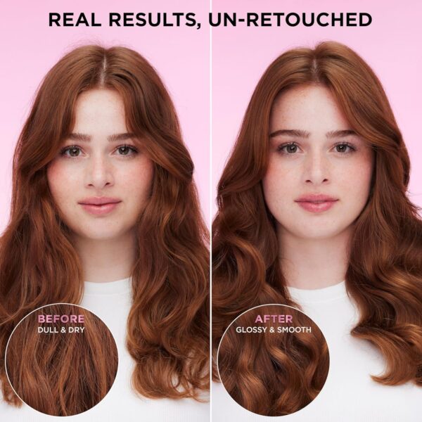 L'Oreal Paris Glossing Sulfate Free Conditioner with Glycolic Acid, Hair Care for Lasting Shine and Smoothness for Dull, Dry Hair, EverPure, 6.8 Fl Oz