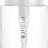 Pack of 1 Push Down Empty Lockable Pump Dispenser Bottle for Nail Polish and Makeup Remover Clear Top Cap (BB)
