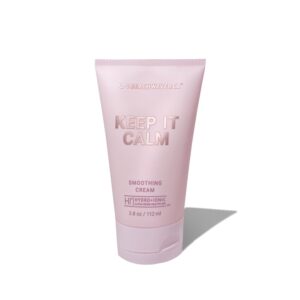 41t2Nqj6UuL._SL1000_.jpg The Beachwaver Co. Haircare Keep It Calm Smoothing Cream - Full Size (3.8 Oz) | Lightweight, Vegan Styling Cream for Smooth, Sleek Hair | Anti-Frizz Flyaway Tamer with HiX Vegan Bond Multipliers