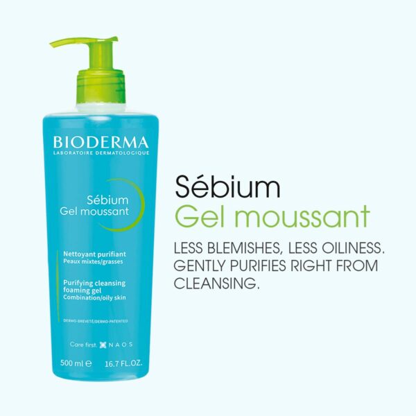 Bioderma - Face Cleanser - Sébium - Makeup Removing Cleanser - Skin Purifying - Face Wash for Combination to Oily Skin