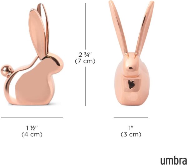 Umbra Anigram Bunny Ring Holder for Jewelry, Copper