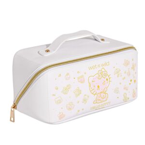 wet n wild Hello Kitty Makeup Bag, Unique Travel Friendly Design, 50th Anniversary Soft Pink Print, Cruelty-Free & Vegan