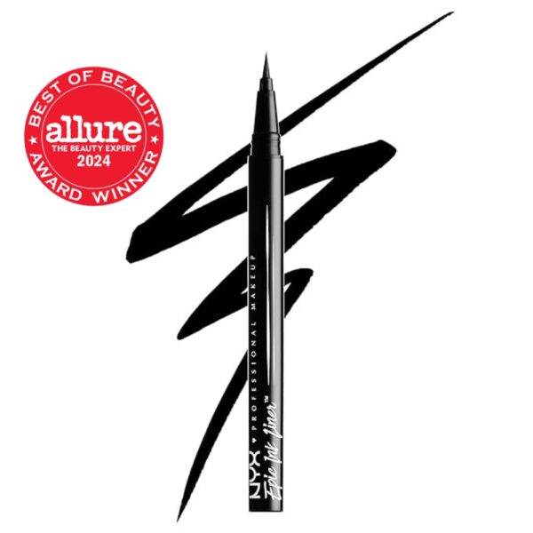 NYX PROFESSIONAL MAKEUP Epic Ink Liner, Waterproof Liquid Eyeliner - Black, Vegan Formula