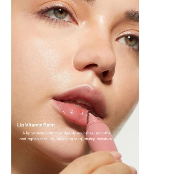 Lip Balm Lip Care Gloss Lip Balm 13 ml - Peach Nourishing, Moisturizing - Peptides, Ceramide, Vitamin E