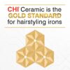 CHI Original Ceramic Flat Iron, Hair Straightener For A Smooth Finish, Floating Plates, Quick Heat Up, Analog On/Off Switch, 1" Styling Tool, Black