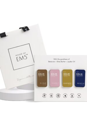 E.m.5 Set Of 4 Unisex Cologne Solid Perfumes For Unisex, Travel & Pocket Friendly Perfume, Strong & Lasting Fragrance, Gift Pack, 48g - Multiple.