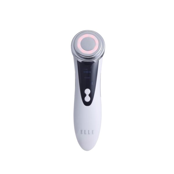 Elle - Facial LED Therapy Massager, Skin Rejuvenation Device (White)