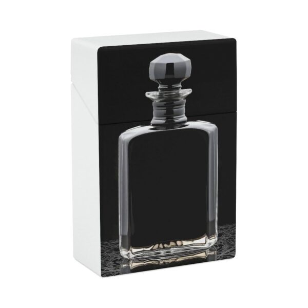 Perfume Bottle Cigarette Case for Regular King Size 85mm 20 Capacity Push to Open Hard Shell Cigarette Box Portable & Waterproof Cigarettes Case for Men Women Pocket Cigarettes Holder, Cig Accessories