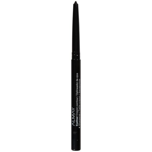 Almay All-Day Eyeliner Pencil, Hypoallergenic, Cruelty-Free, Smudge-Proof, Ophthalmologist Tested, Long Wearing and Water Resistant, 205 Black, 0.01 oz