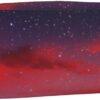 Red Sky at Night Starry Makeup Bag for Women Men Pencil Pouch Travel Small Cosmetic Bag Zippered Toiletry Bags Aesthetic Pen Bags Trendy Storage Bags Leather Coin Pouch Purse