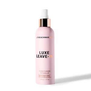 51qun1-sy0L._SL1500_.jpg The Beachwaver Co. Haircare Luxe Leave-In Conditioning Detangler - Full Size (6 Oz) | Vegan Leave-In Treatment to Hydrate, Smooth, & Strengthen w/HiX Vegan Bond Multipliers | Sulfate & Paraben Free