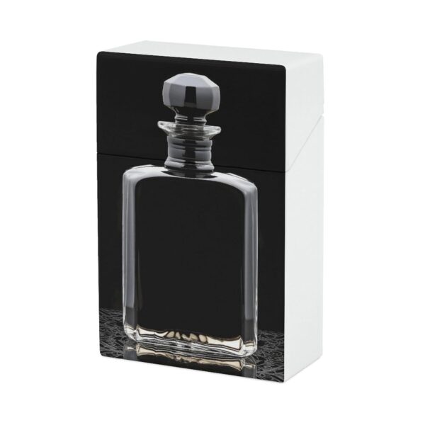 Perfume Bottle Cigarette Case for Regular King Size 85mm 20 Capacity Push to Open Hard Shell Cigarette Box Portable & Waterproof Cigarettes Case for Men Women Pocket Cigarettes Holder, Cig Accessories