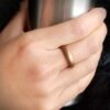 Knot Theory Breathable Silicone Wedding Rings for Men & Women | Black Rose Gold Silver Blue Red Rubber Wedding Bands for Him & Her Size 4, 5, 6, 7, 8, 9, 10, 11, 12, 13, 14, 15, 16