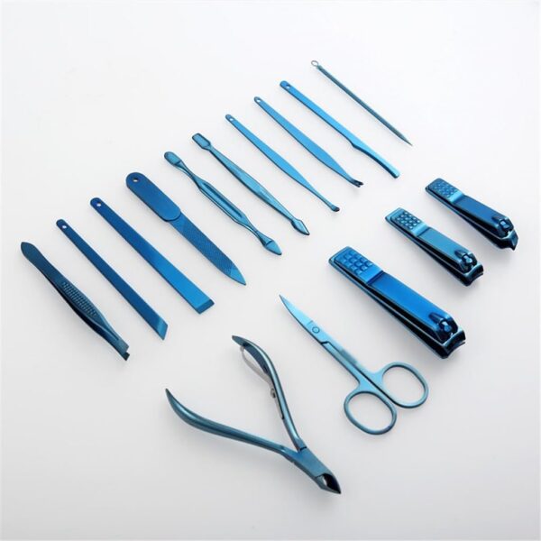 15 Pieces Nail Clipper Sets for Nail Care Tools Storage Kit Beauty Set
