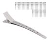HAIR CLIP STAINLESS STEEL DURABLE SPRING HAIRSTYLING TOOL 36PCS SALON HOME
