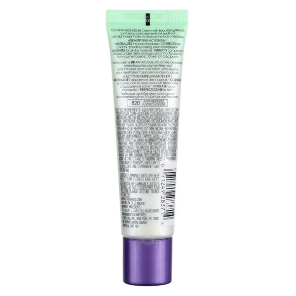 L'Oréal Paris Makeup Magic Skin Beautifier BB Cream Tinted Moisturizer, Anti-Redness, 1 fl oz, 1 Count