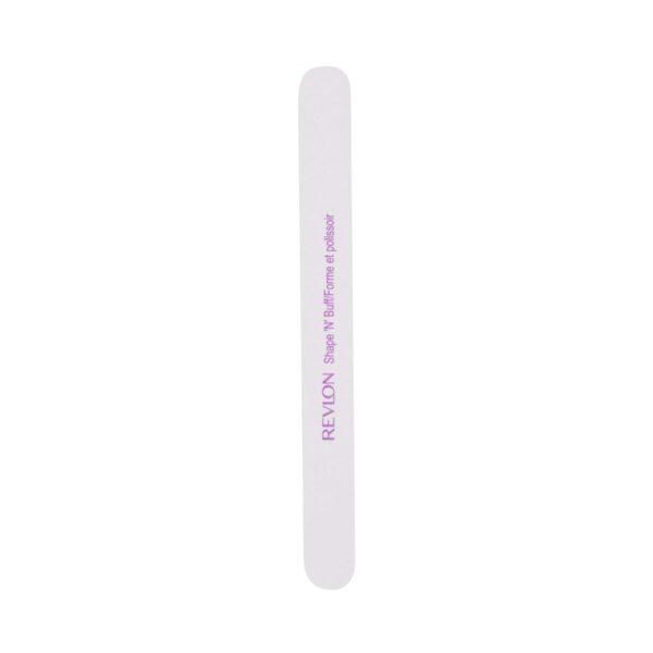 Revlon Shape 'N' Buff Nail Buffer Block, All-in-One Manicure Tool for Shaping & Shining Natural Fingernails, 1 Count