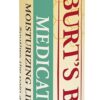 Burt's Bees Medicated Lip Balm, With Eucalyptus Oil and Menthol, Tint-Free, Natural Origin Lip Care, 2 Tubes, 0.15 oz.
