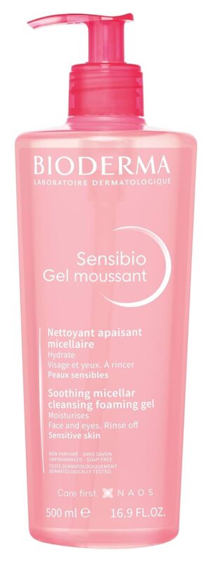 Bioderma Sensibio Foaming Gel Cleansing and Make-Up Removing Refreshing feeling for Sensitive Skin Unscented