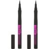 Maybelline Eyestudio Master Precise All Day Waterproof Liquid Eyeliner Makeup, Black, 2 Count (Packaging May Vary)
