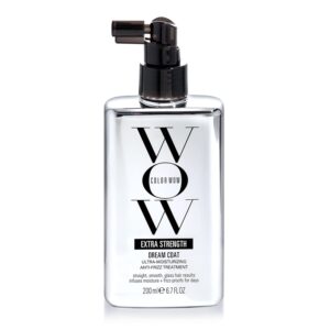 COLOR WOW Extra Strength Dream Coat – Powerful ultra moisturizing, anti humidity treatment for extremely frizz prone hair| glassy smooth, straight + resistant styles up to 3-4 washes