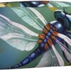 Dragonfly painting Makeup Bag for Women Men Pencil Pouch Travel Small Cosmetic Bag Zippered Toiletry Bags Aesthetic Pen Bags Trendy Storage Bags Leather Coin Pouch Purse
