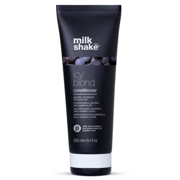 milk_shake Icy Blond Conditioner - Black Pigment Silver Conditioner for Very Light Blond and Platinum Hair