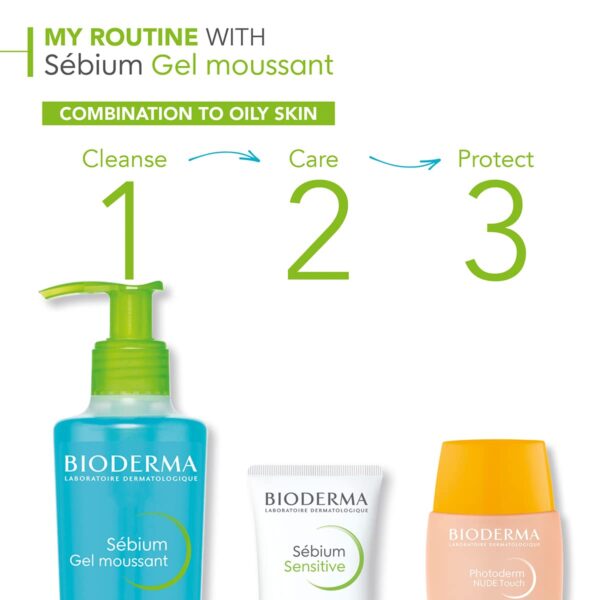 Bioderma - Face Cleanser - Sébium - Makeup Removing Cleanser - Skin Purifying - Face Wash for Combination to Oily Skin
