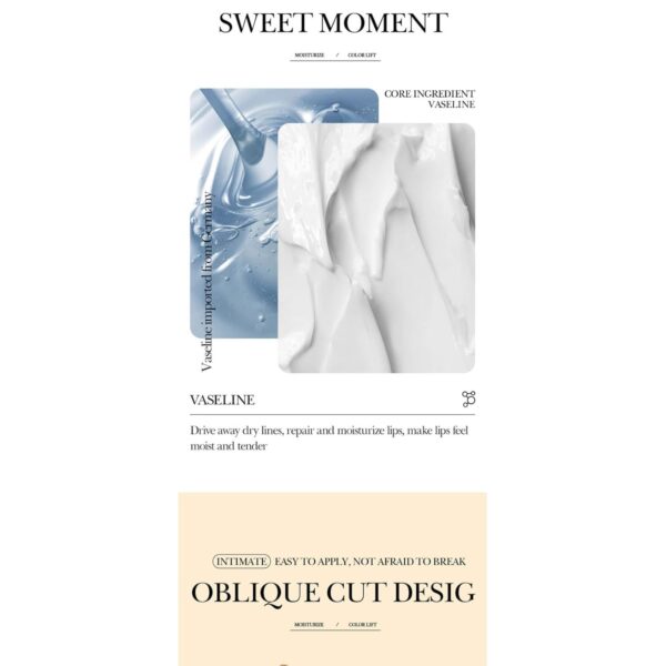 TiaoBug Lip Balm for Women Girls 2.7g Natural Hydrating Moisturizer Long Lasting Nourishment Non Greasy Dry Lips Care Smooth Soft Vitamin C One Size