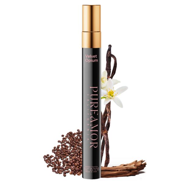 Pheromones Perfumes for Women, Amber Vanilla Perfume, Long Lasting Eau De Parfum Cologne, Enhanced Scents Pheromone Cologne for Men&Women, 0.41 fl.oz Travel Size Perfumes Spray (Velvet Opium)