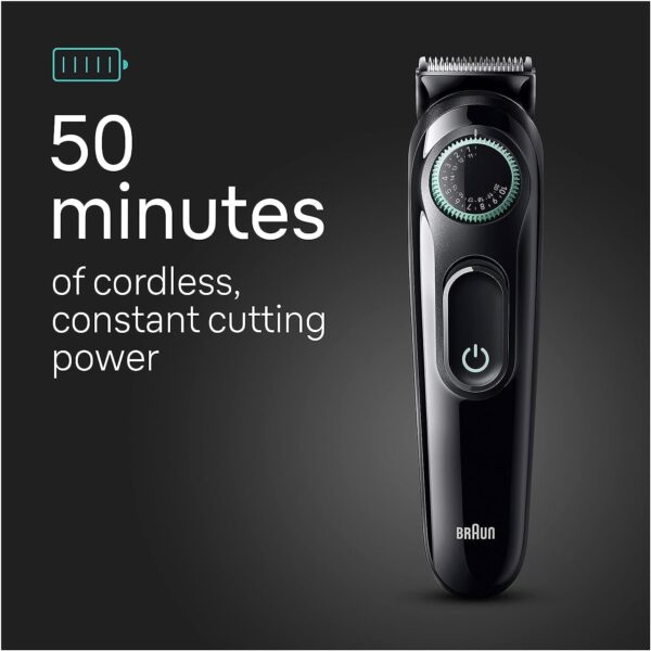 Braun All-in-One Style Kit Series 3 3470, 8-in-1 Trimmer for Men with BeardTrimmer, Ear & NoseTrimmer, Hair Clippers & More, Ultra-Sharp Blade, 40 Length Settings, Washable