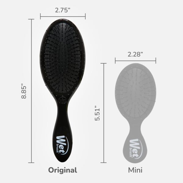 Wet Brush Original Detangler Hair Brush, Classic Black, Ultra-Soft IntelliFlex Bristles, Detangling Bristles Glide Through Tangles (Wet & Dry Hair), Women & Men