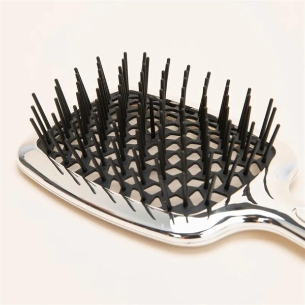 Fluffy Shape Comb Mesh Comb Professional Salon Hair Styling Tool Antitangle Antistatic Hairbrush Hair Combs Hair Styling Tools (Color : White)