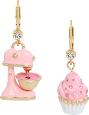 Betsey Johnson Womens Sweetheart Earrings