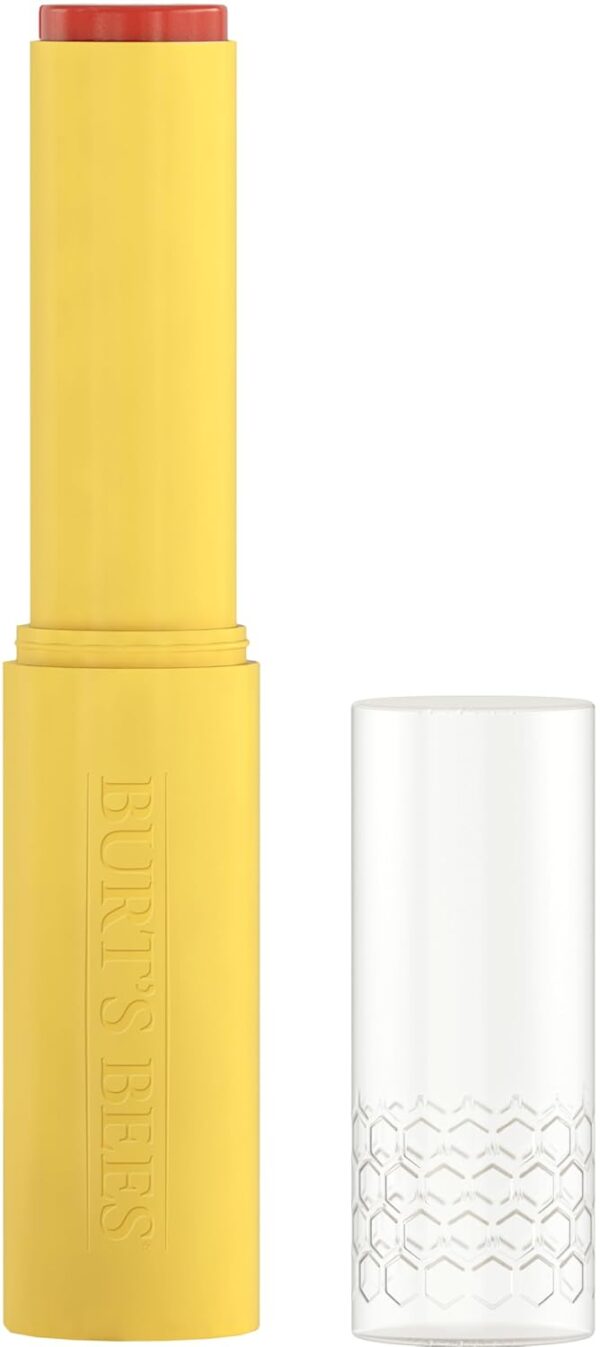 Burt’s Bees Tinted Boosted Balm, Rose Knows, Hydrating Tinted Lip Balm with Vitamin C, E, and F Core, 24 Hour Lip Moisturizer with Responsibly Sourced Beeswax, 100% Natural Origin, 1 Count, 0.16oz