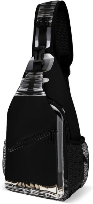 Perfume Bottle Crossbody Sling Bag for Women Men Casual Sling Backpack Travel Chest Bag Lightweight Chest Pack Man Purse Shoulder Bags Side Backpack Daypack for Travel Hiking Cycling
