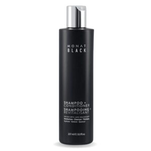 MONAT Black Shampoo + Conditioner – A 2-in-1 Formula for Optimal Hair Care in One Step – Cleanses, Conditions, and Promotes Stronger, Healthier-Looking Hair – For All Hair Types – 237ml (8.0 fl oz)