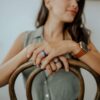 Enso Rings Thin Elements Silicone Ring Infused with Precious Elements – Stackable Wedding Engagement Band – 4.3mm Wide, 1.75mm Thick