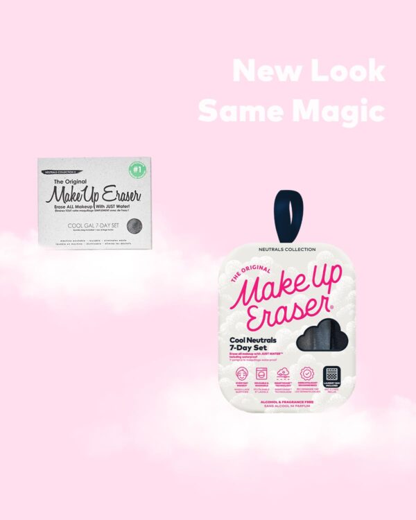 7-Day Set, Erase All Makeup with Just Water, Including Waterproof Mascara, Eyeliner, Foundation, Lipstick, Sunscreen, and More! 7ct