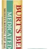 Burt's Bees Medicated Lip Balm, With Eucalyptus Oil and Menthol, Tint-Free, Natural Origin Lip Care, 2 Tubes, 0.15 oz.