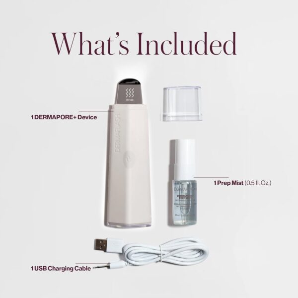 Dermaflash Dermapore+ Ultrasonic 2-in-1 Pore Extractor and Serum Infuser