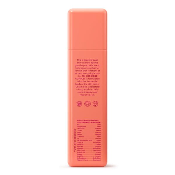 BYOMA Brightening Toner - Gently Exfoliating, Brightening Facial Toner with Lipids & Lactic Acid - Alcohol Free Toner - Brighten & Hydrate Skin - Barrier Repair Toner - 5.07 fl. oz