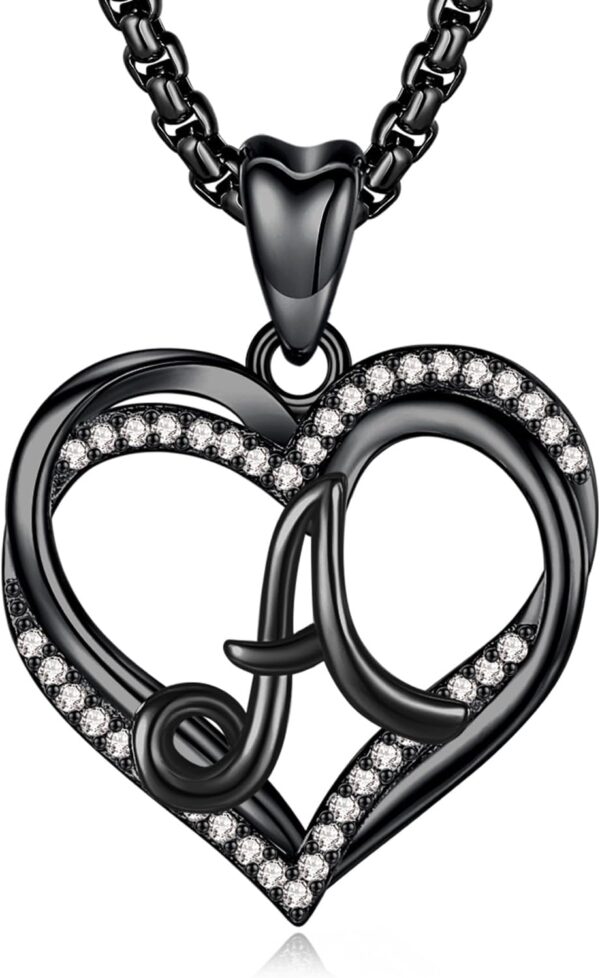 INFUSEU Unique Initial Necklaces for Women Girls Small Heart Letter Jewelry, Meaningful Personalized Gifts