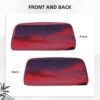Red Sky at Night Starry Makeup Bag for Women Men Pencil Pouch Travel Small Cosmetic Bag Zippered Toiletry Bags Aesthetic Pen Bags Trendy Storage Bags Leather Coin Pouch Purse