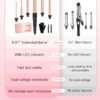 Long Barrel Curling Iron Wand Set, BESTOPE PRO 6 in 1 Curling Wand Set with Ceramic Barrel for Long/Medium Hair, 0.35"-1.25" Interchangeable Hair Wand Curler, Dual Voltage, Include Glove & Clips