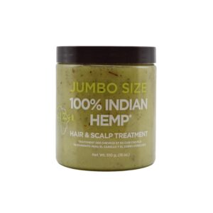 Kuza 100% Indian Hemp Hair & Scalp Treatment - Improves Dry Hair and Scalp Health - JUMBO SIZE 18 oz